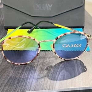 Quay Australia Omen Polarized Tortoiseshell Sunglasses